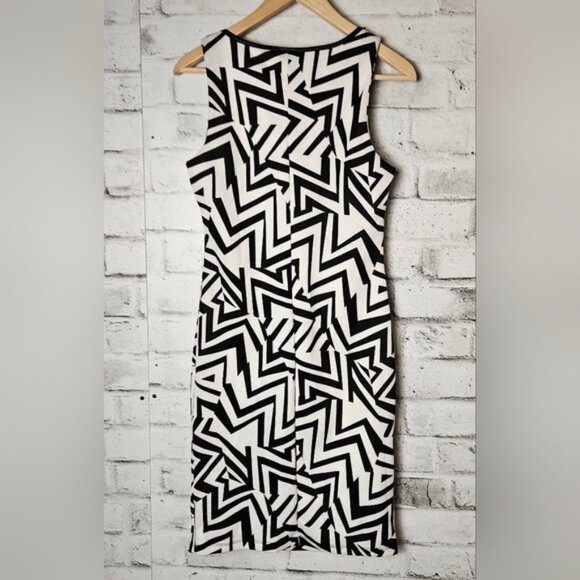 THX Y2K Abstract Black and White Dress - Picture 2 of 6